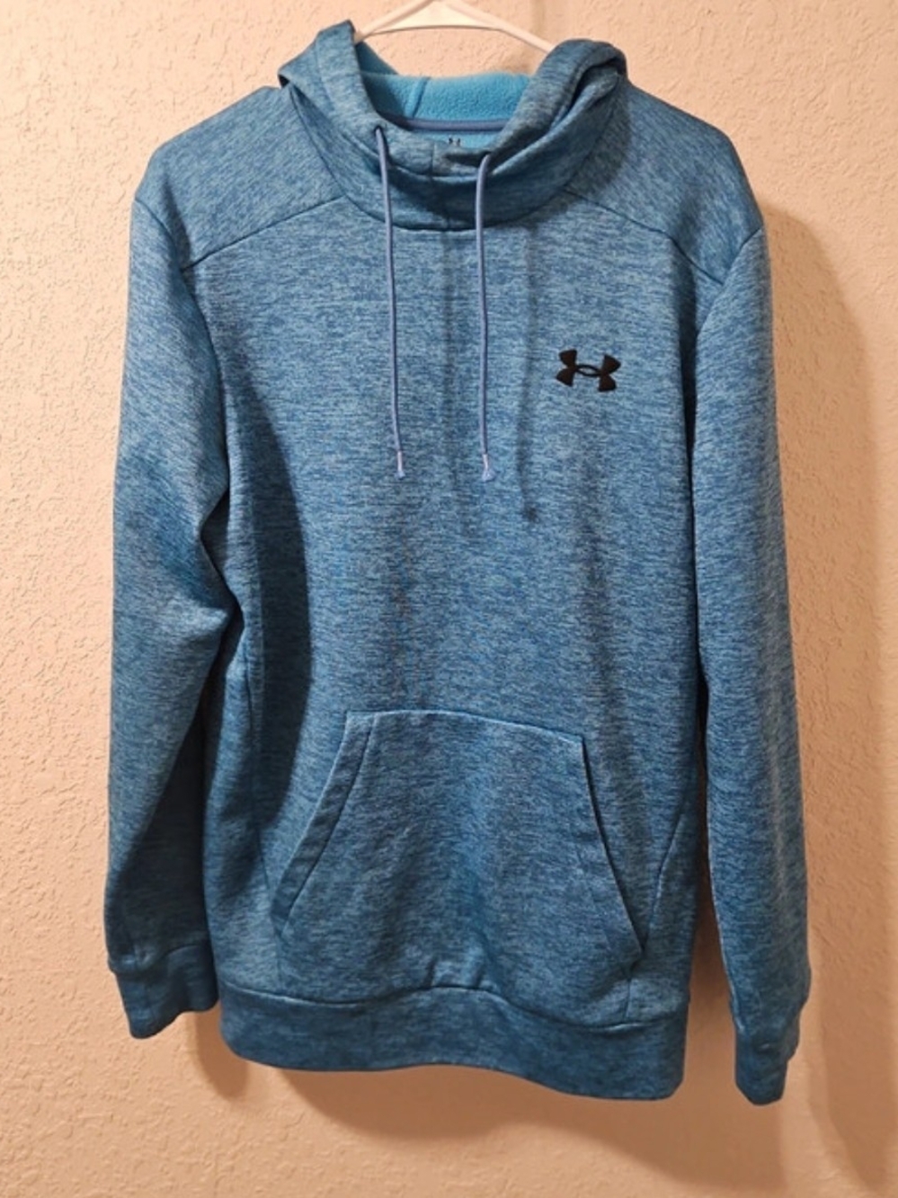 Under Armour Men's Heather Teal Blue Pullover Hoodie
